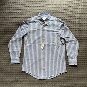 Brooks Brothers Slim Fit Striped Dress Shirt - Size: 15/12, 33 (Men's)